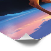 Aurora Brief D Poster | Nordlichter Kunstprint (Ecke)