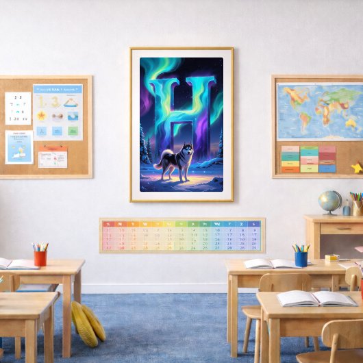 Aurora Brief H Poster | Druck der Nördlichen Licht