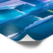 Aurora-Brief I Poster | Nordlichter Kunstplakat (Ecke)