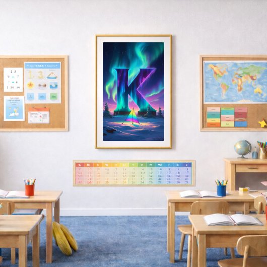 Aurora Brief K Poster | Nordlichter Kunst