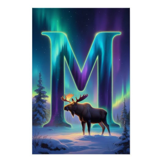 Aurora Brief M Poster | Nordlichter Kunst (Vorderseite)