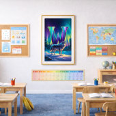 Aurora Brief W Poster | Kunst der Nordlichter