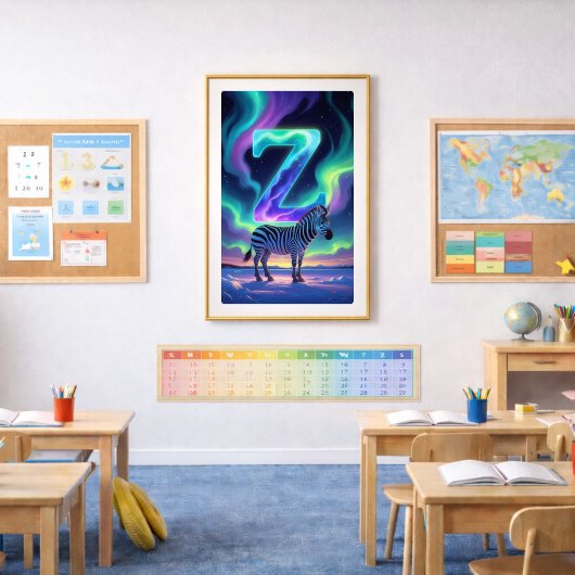 Aurora Brief Z Poster | Nordlichter Kunst