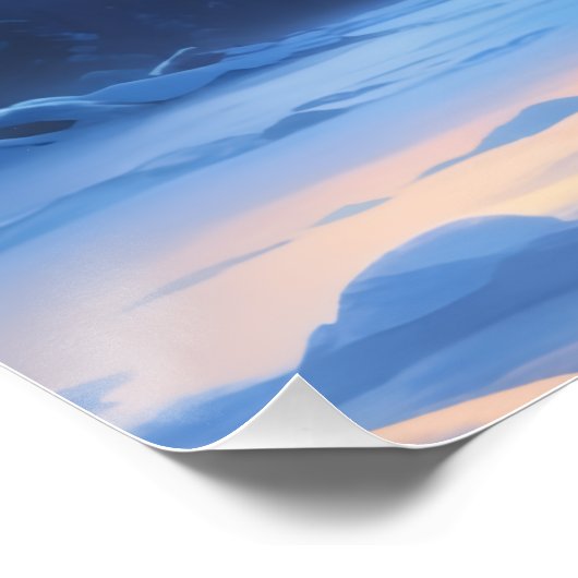 Aurora Buchstabe J Poster | Northern Lights Kunstp (Ecke)