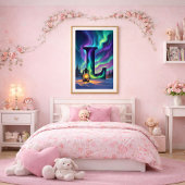 Aurora Buchstabe L Poster | Northern Lights Kunst