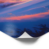 Aurora Buchstabe P Poster | Kunst der Nordlichter (Ecke)