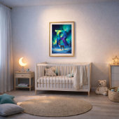 Aurora Buchstabe R Poster | Nordlichter Kunst