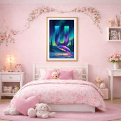 Aurora Buchstabe U Poster | Kunst der Nordlichter