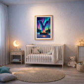 Aurora Buchstabe Y Poster | Kunst der Nordlichter