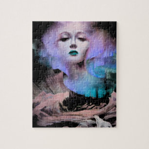 Aurora by Clive Henry blau türkis lila Nacht Puzzle
