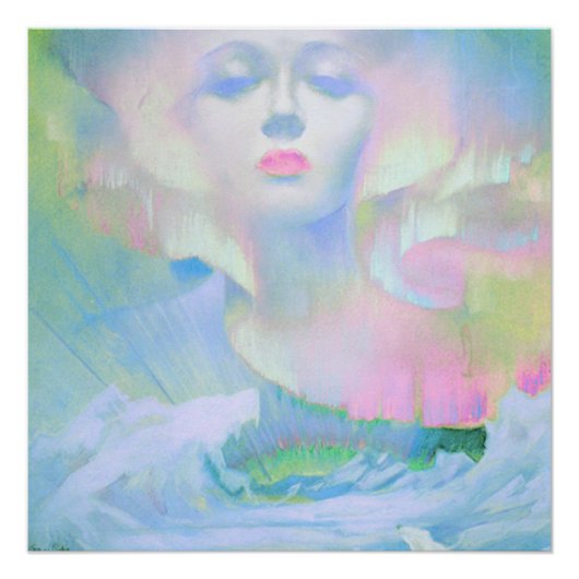 Aurora by Clive Henry pastel light Poster (Vorderseite)