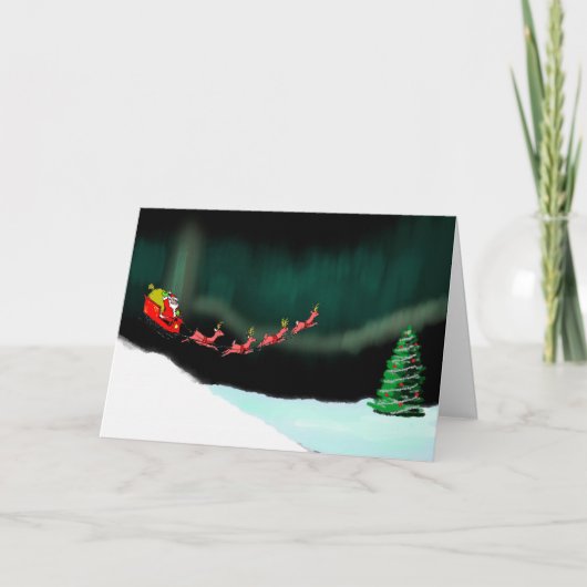 Aurora Christmas Feiertagskarte (Vorderseite)