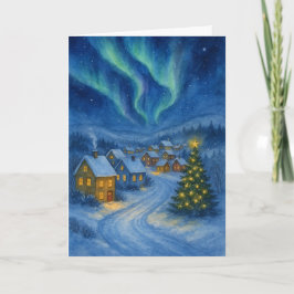 Aurora Christmas Village Card Karte
