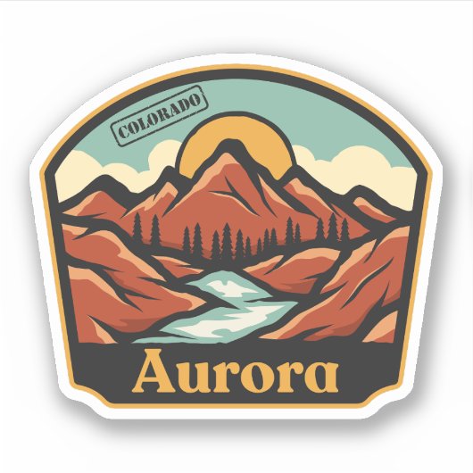 Aurora, Colorado Aufkleber (Vorderseite)