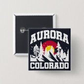Aurora, Colorado Button (Vorne & Hinten)