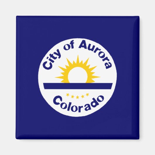 Aurora, Colorado-Flagge Magnet (Vorne)