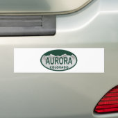Aurora-Colorado-Lizenzoval Autoaufkleber (Auf Auto)