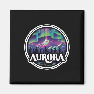 Aurora Colorado Rock Mountains Skifahren Winter de Magnet