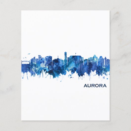 Aurora Colorado Skyline Blue Flyer (Vorne)