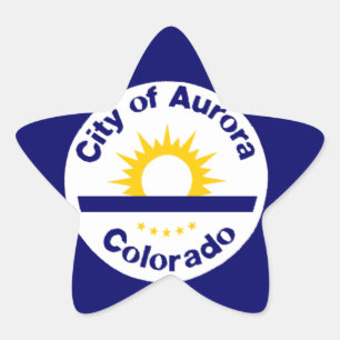 Aurora, Colorado Stern-Aufkleber