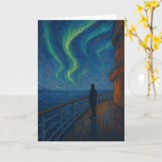 Aurora Cruise Christmas Karte (Gelbe Blume)