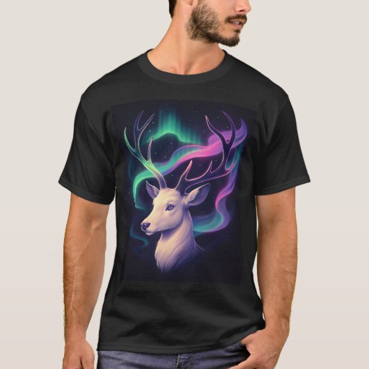 Aurora Deer Light T-Shirt (Vorderseite)