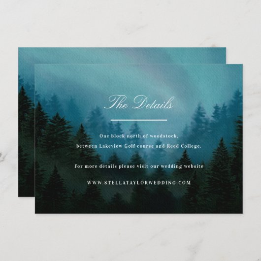 Aurora Directors Card Begleitkarte (Vorne/Hinten)