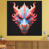 Aurora Dragon Mask Leinwanddruck (Insitu (Wohnzimmer))