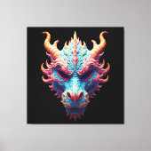 Aurora Dragon Mask Leinwanddruck (Vorderseite)
