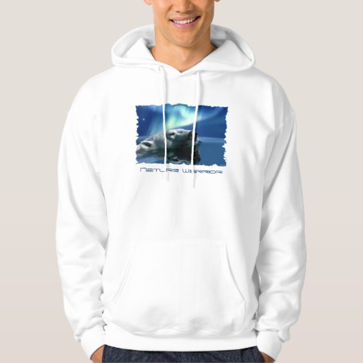 AURORA DREAMING Polar Bear Wildlife Hoodie (Vorderseite)