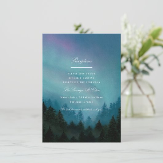 Aurora Empfang Card Begleitkarte (Stehend Vorderseite)