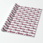 Aurora faded pink personalisiertes Geschenkpapier (Ungerollt)
