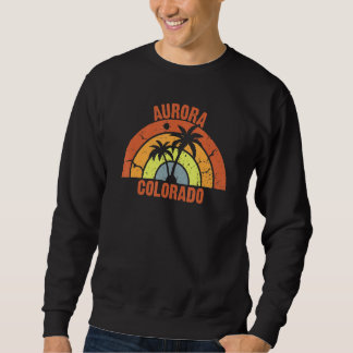 Aurora Family Vacation Trip Summer Beach Vintage Sweatshirt