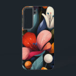 Aurora Field Samsung Galaxy Hülle<br><div class="desc">Ein helles,  blumengeschmücktes Pflaster,  das das gesamte Morgenspektrum erfasst.</div>