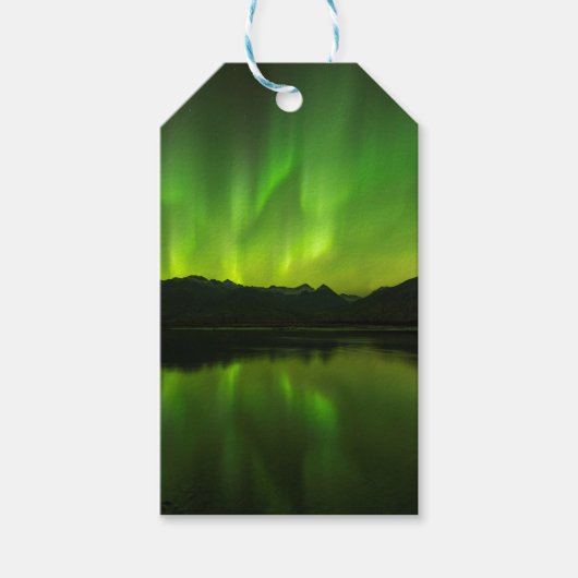 Aurora-Flickwerk Geschenkanhänger (Vorderseite)