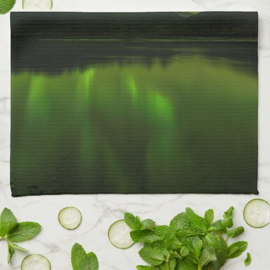 Aurora-Flickwerk Geschirrtuch (Gefaltet)