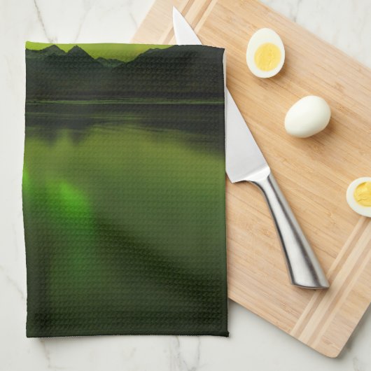 Aurora-Flickwerk Geschirrtuch (Viertel Falte)