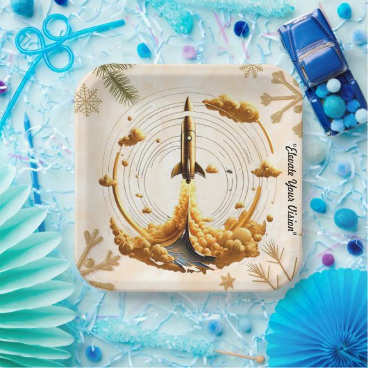 Aurora Flight Pappteller (Party)