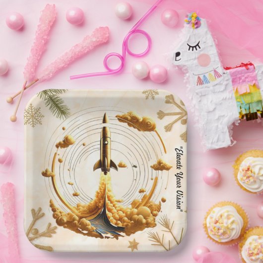 Aurora Flight Pappteller (Party)