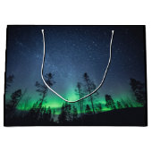 Aurora Forest Astro Foto Große Geschenktüte (Vorderseite)