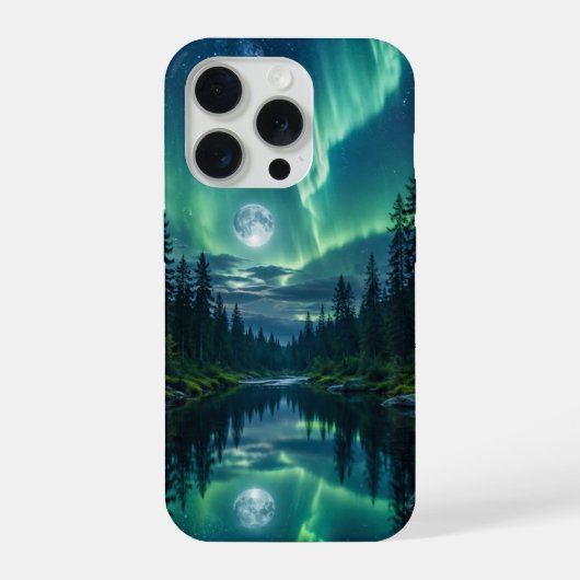 Aurora Forest iPhone 15 Pro Hülle (Rückseite)