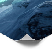 Aurora Fox Frozen Landscape Poster (Ecke)