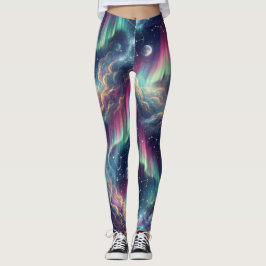 Aurora-Galaxie-Himmelslandschaft Leggings