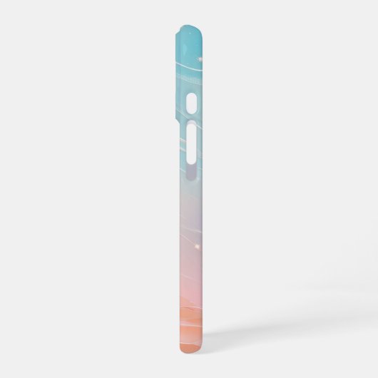 Aurora Gradient Fluid Art Phone Case iPhone 16 Hülle (Linke Seite)