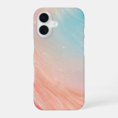 Aurora Gradient Fluid Art Phone Case iPhone 16 Hülle (Rückseite)