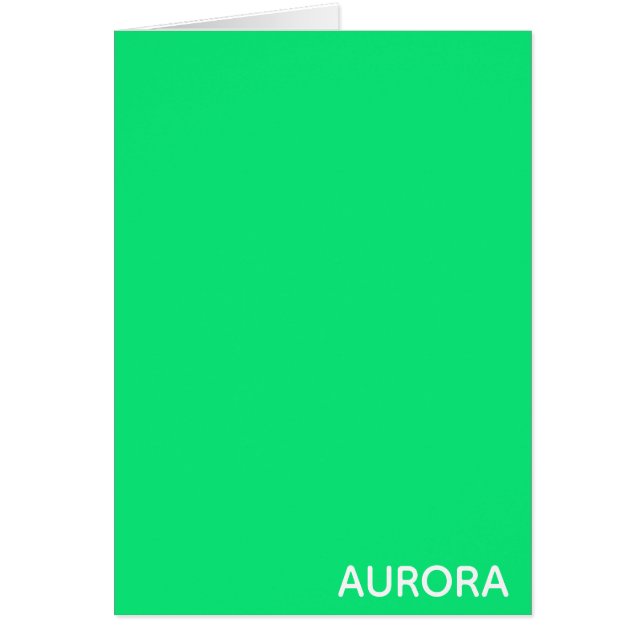 Aurora green color name (Vorne)