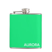 Aurora green color name flachmann (Vorderseite)