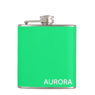 Aurora green color name flachmann
