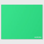 Aurora green color name geschenkpapier (Flach)