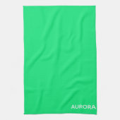 Aurora green color name geschirrtuch (Vertikal)